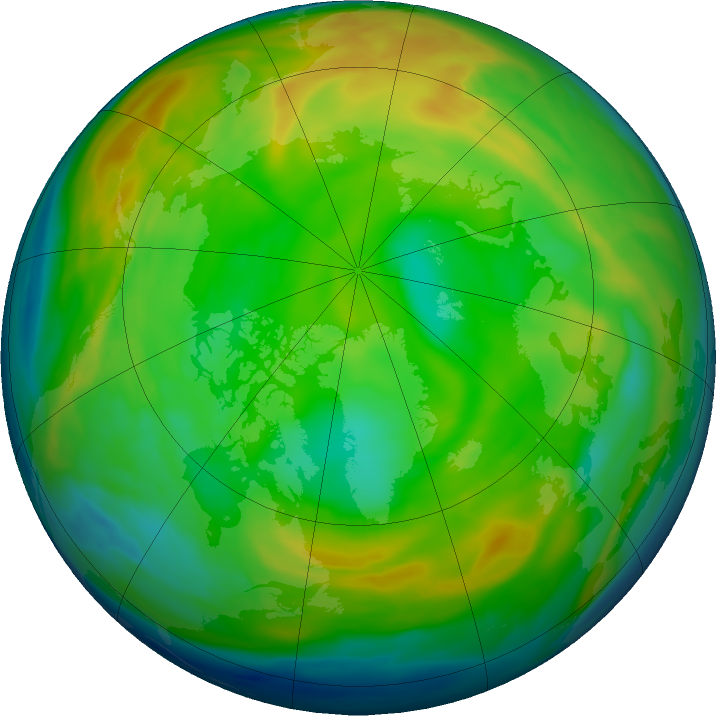 Arctic ozone map for 28 December 2022